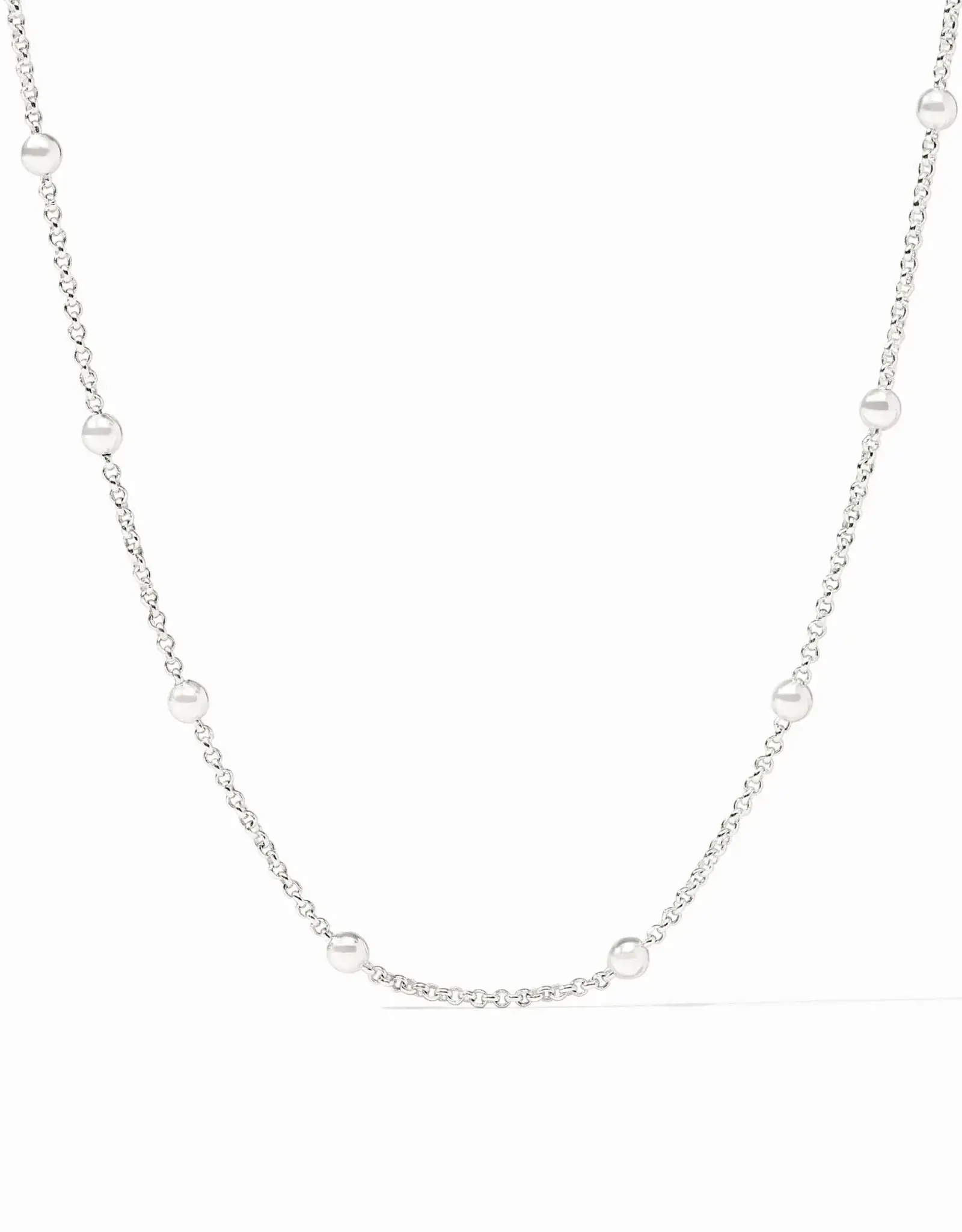 Julie Vos Julie Vos Silver Solara Delicate Station Necklace - 43.5"