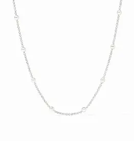 Julie Vos Julie Vos Silver Solara Delicate Station Necklace - 43.5"