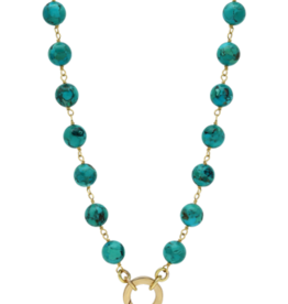 Waxing Poetic Waxing Poetic infinite sky turquoise ensemble necklace