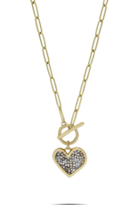 Waxing Poetic Waxing Poetic Kristal Life Abundant Heart Toggle Necklace