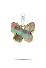Waxing Poetic Waxing Poetic breakfree butterfly pendant - pink abalone