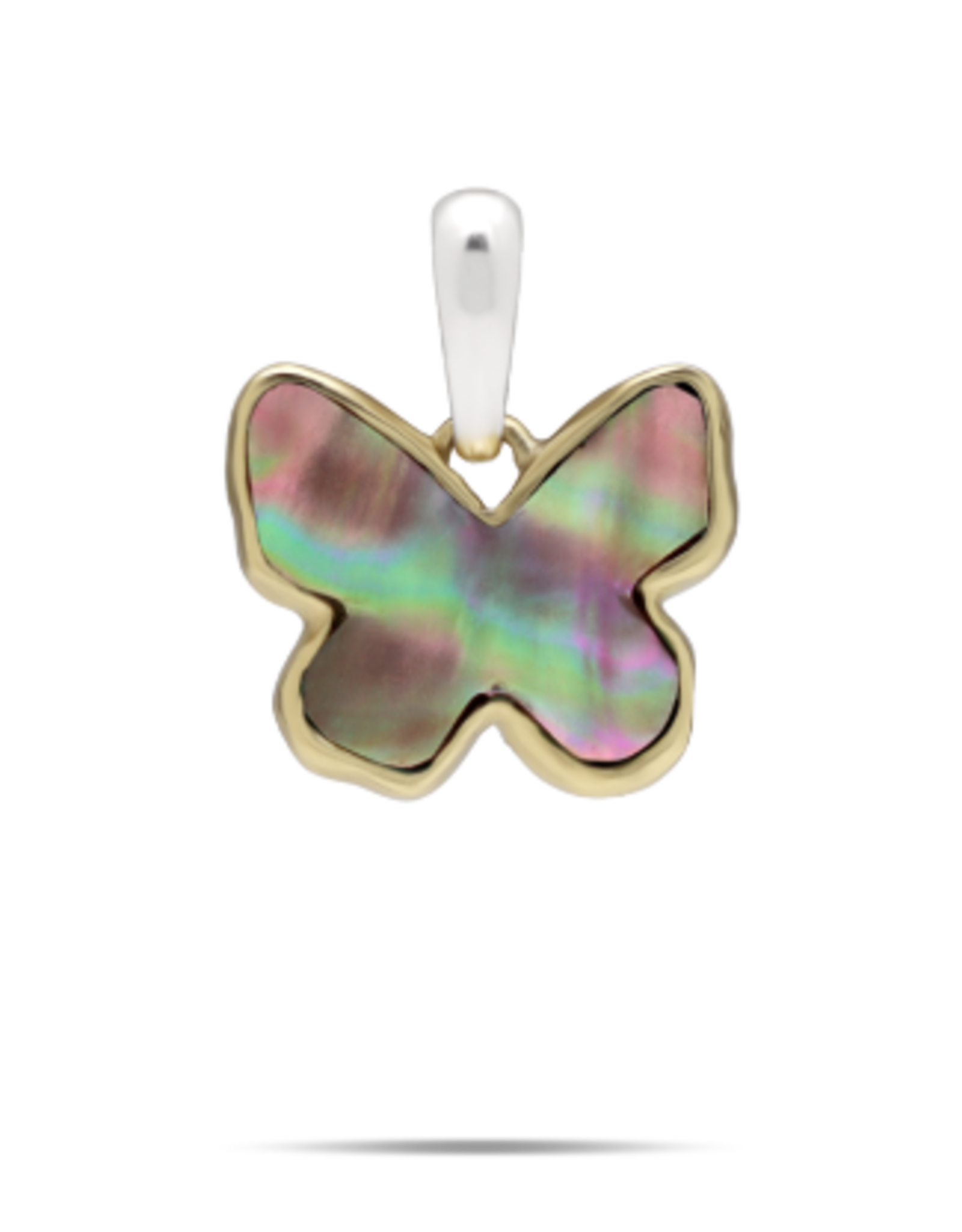 Waxing Poetic Waxing Poetic breakfree butterfly pendant - pink abalone