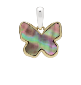 Waxing Poetic Waxing Poetic breakfree butterfly pendant - pink abalone