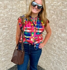 Alden Adair Alden Adair Birkin Top Circus Plaid