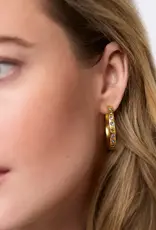 Julie Vos Julie Vos Rainbow Hoop Gold-Blue Twilight