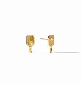 Julie Vos Julie Vos Pickleball Stud  Gold/Pearl Earring
