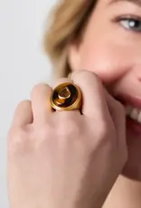 Julie Vos Julie Vos Carnaby Statement Ring Tortoiseshell