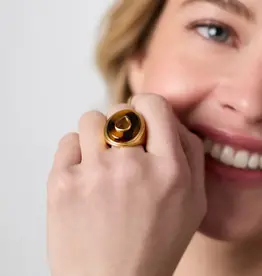 Julie Vos Julie Vos Carnaby Statement Ring Tortoiseshell