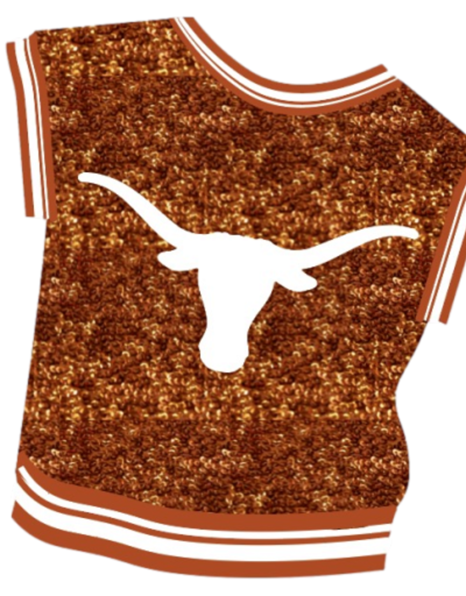 Queen of Sparkles Queen of Sparkles Licensed Texas Full Sequin Mascot Tank