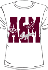 Queen of Sparkles LICENSED TEXAS A&M METALLIC WORD WITH ICONS TEE