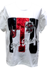 Queen of Sparkles Queen of Sparkles Licensed Texas Tech  Metallic Word with Icons Tee