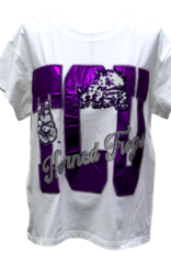 Queen of Sparkles LICENSED TCU METALLIC WORD WITH ICONS TEE