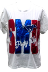 Queen of Sparkles Queen of Sparkles Licensed SMU Metallic Word  With  Icons Tee