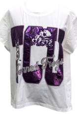 Queen of Sparkles LICENSED TCU METALLIC WORD WITH ICONS TEE