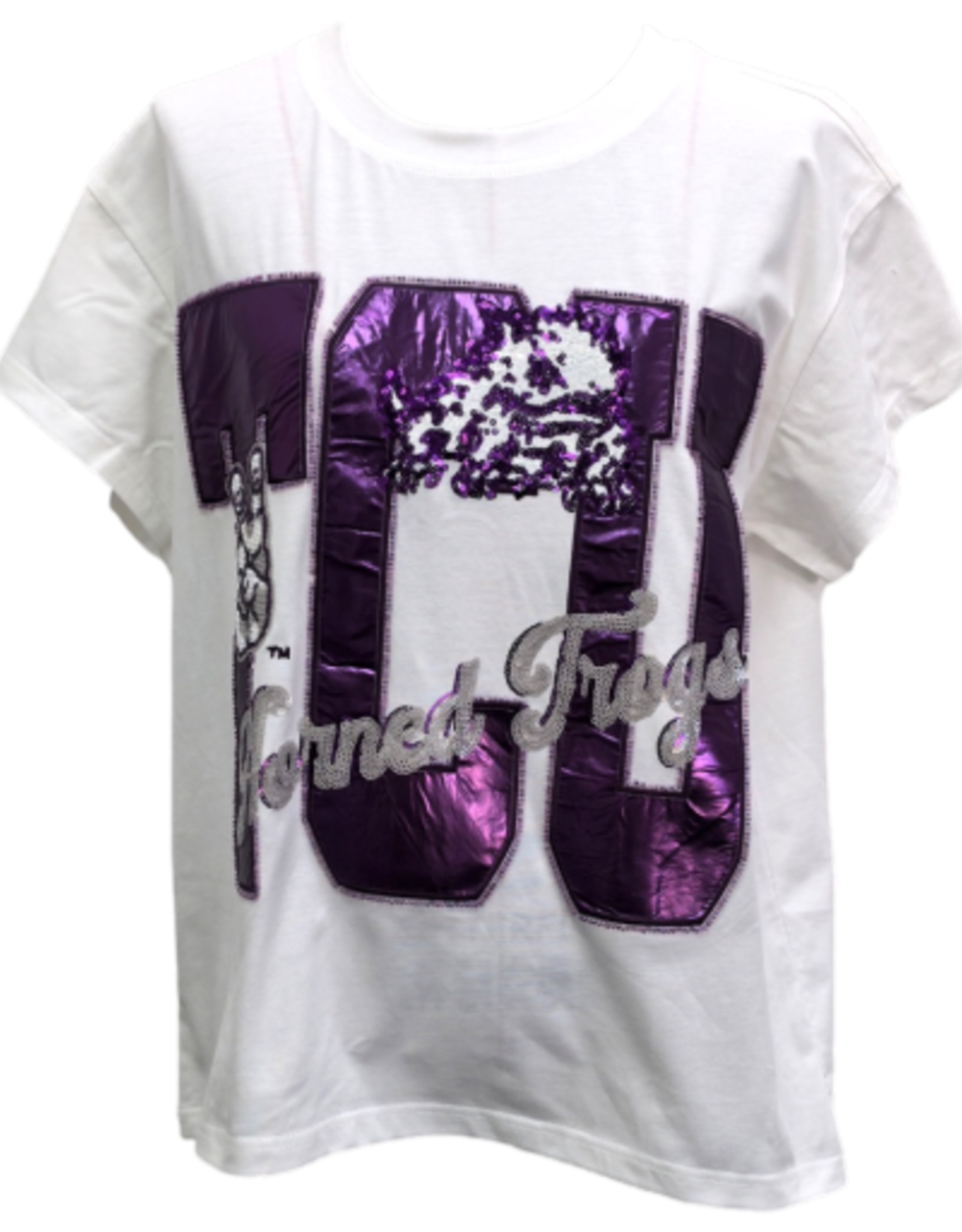 Queen of Sparkles LICENSED TCU METALLIC WORD WITH ICONS TEE