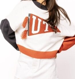 Queen of Sparkles LICENSED TEXAS PENNANT SWEATER