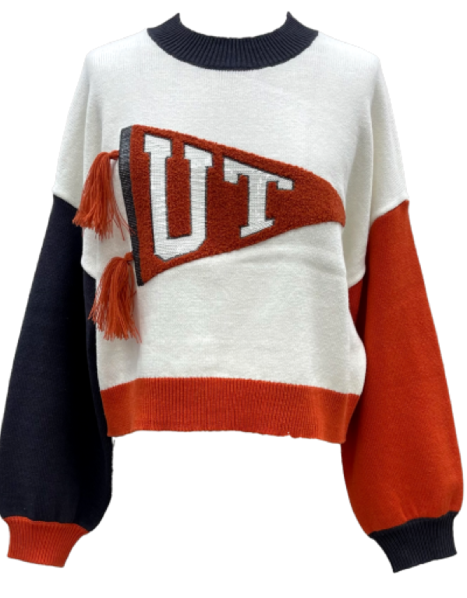 Queen of Sparkles LICENSED TEXAS PENNANT SWEATER