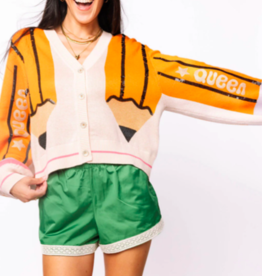Queen of Sparkles Queen of Sparkles Pencil Button Up Cardigan