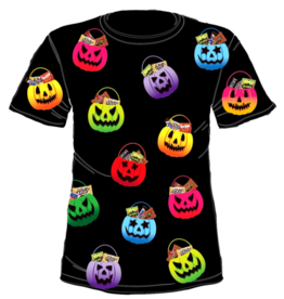 Queen of Sparkles Queen of Sparkles Black Multi Candy In Halloween  Baskets Tee