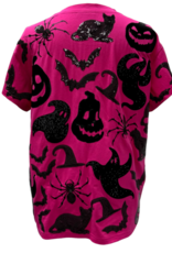 Queen of Sparkles Queen of Sparkles Hot Pink & Black & Halloween Icon Tee