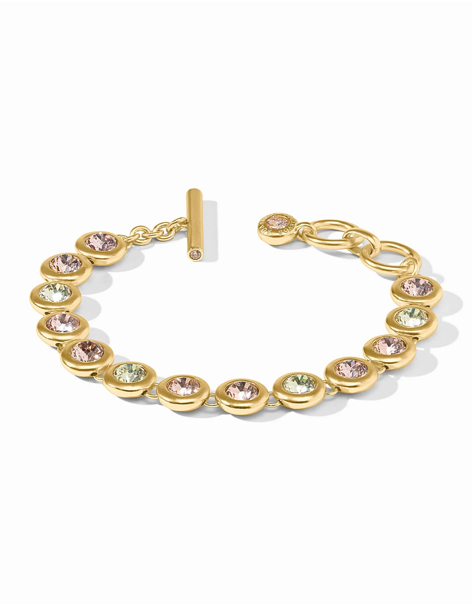 Julie Vos Julie Vos Rainbow Tennis Bracelet Champagne Radiance