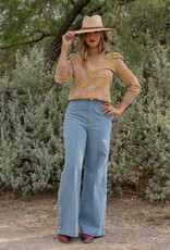 Emily McCarthy Emily McCarthy Julia Sweater Popcorn Knit Bluebonnet