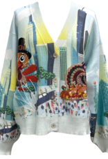 Queen of Sparkles Queen of Sparkles Multi Thanksgiving Parade Button Up Cardigan