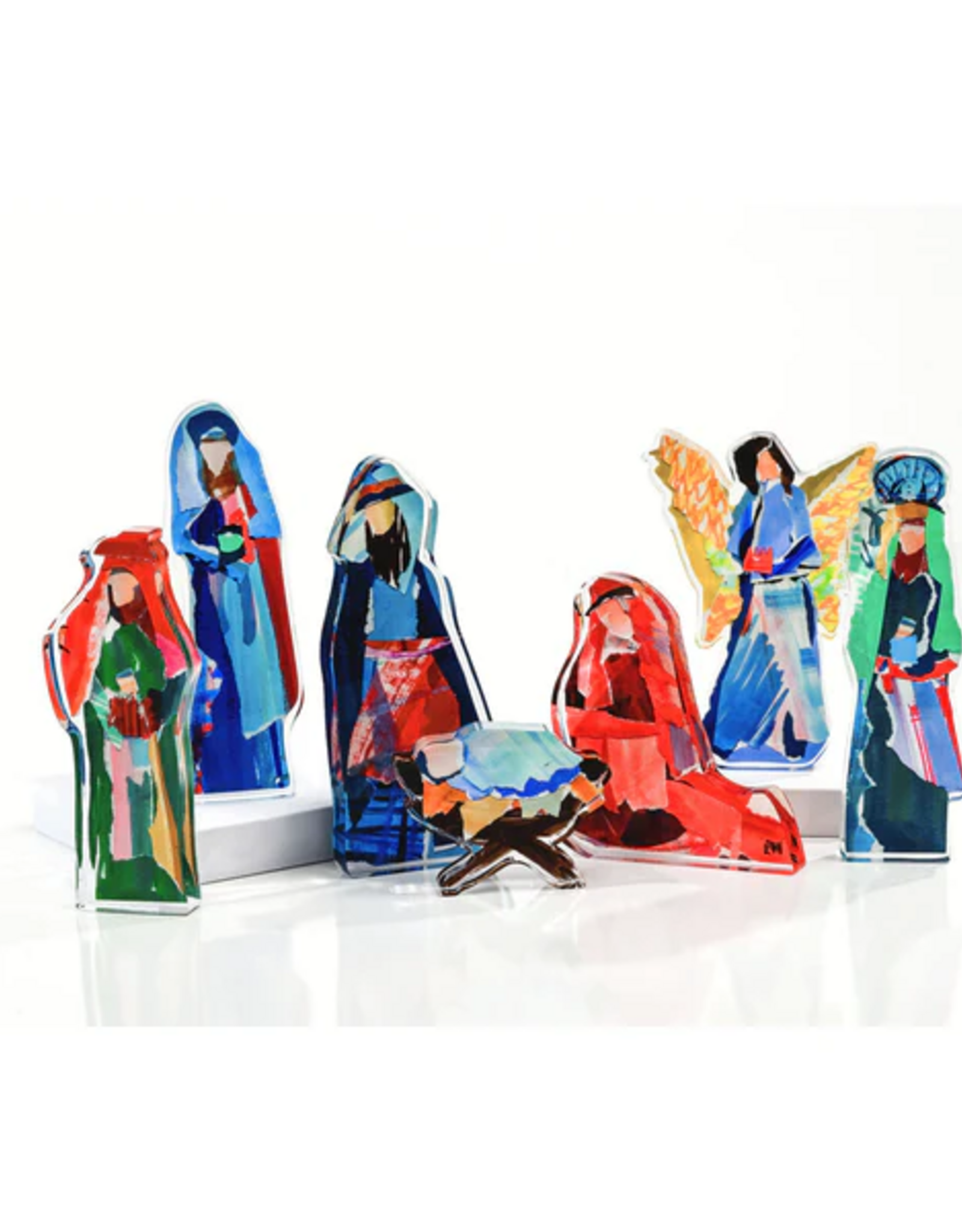 Lauren Dunn Lauren Dunn Acrylic Nativity Set Large 7pcs