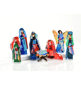 Lauren Dunn Lauren Dunn Acrylic Nativity Set Large 7pcs