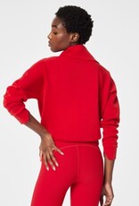 Spanx Spanx AirEssentials Half Zip Red
