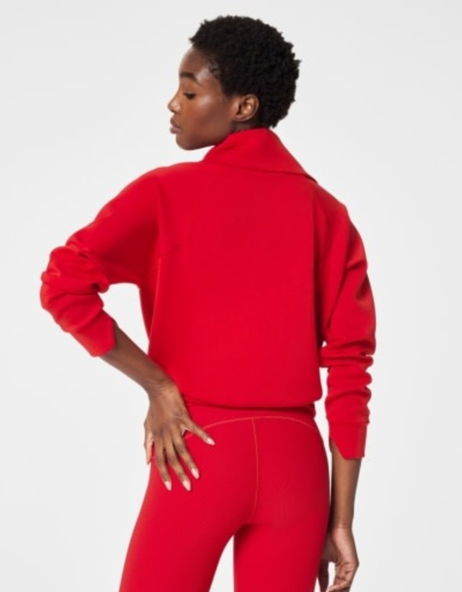 Spanx Spanx AirEssentials Half Zip Red
