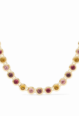 Julie Vos Julie Vos Rainbow Tennis Necklace Pink Dawn