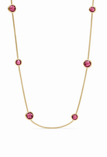 Julie Vos Julie Vos Rainbow Station Necklace Pink Dawn