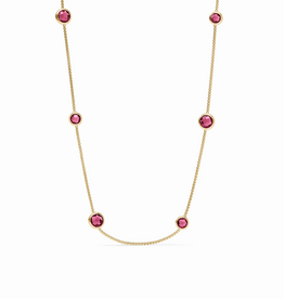 Julie Vos Julie Vos Rainbow Station Necklace Pink Dawn