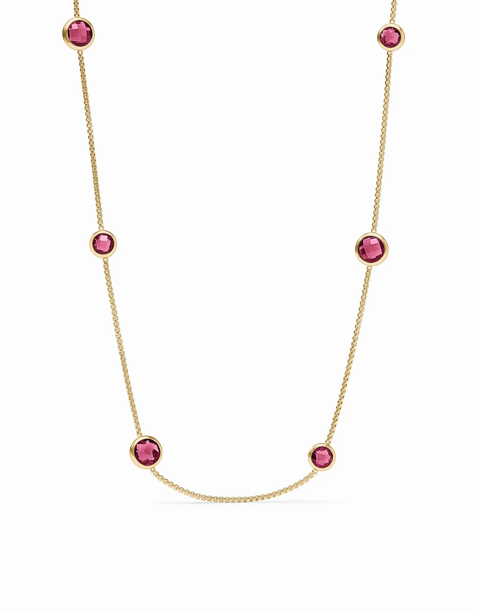 Julie Vos Julie Vos Rainbow Station Necklace Pink Dawn