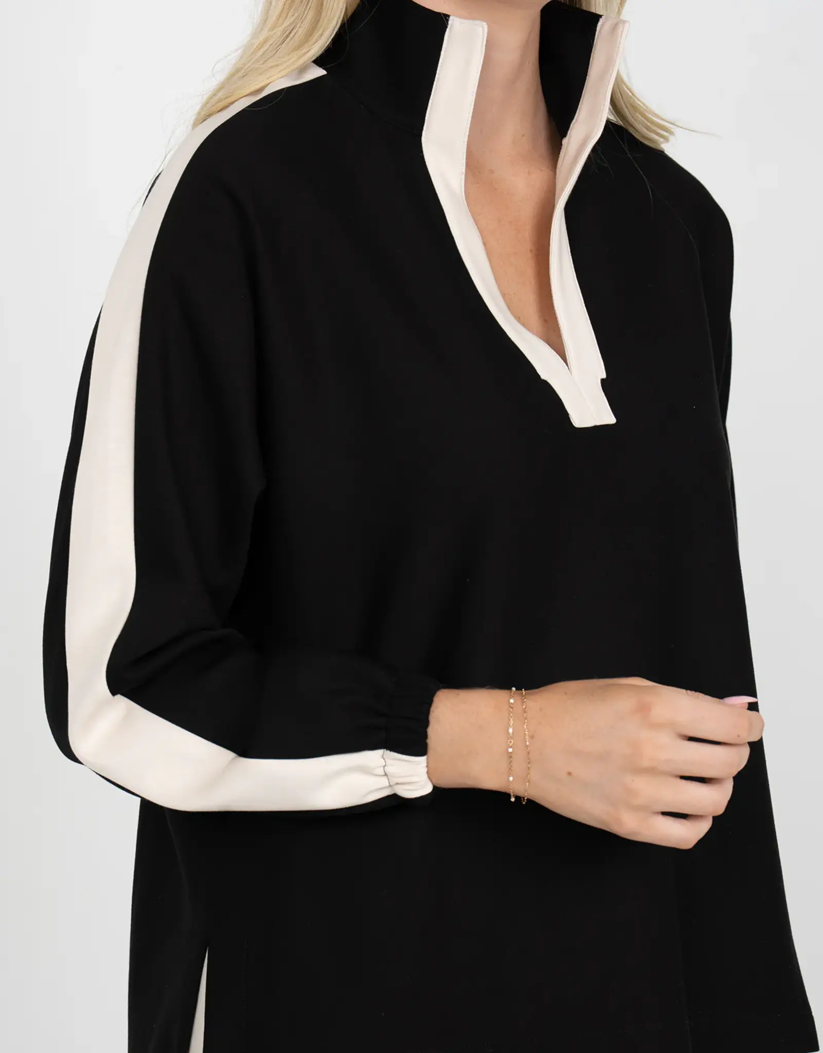 Emily McCarthy Emily McCarthy Poppy Long Sleeve Top Midnight/Vanilla