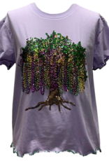 Queen of Sparkles Queen of Sparkles Lavender Frill Edge Beads in Tree Top