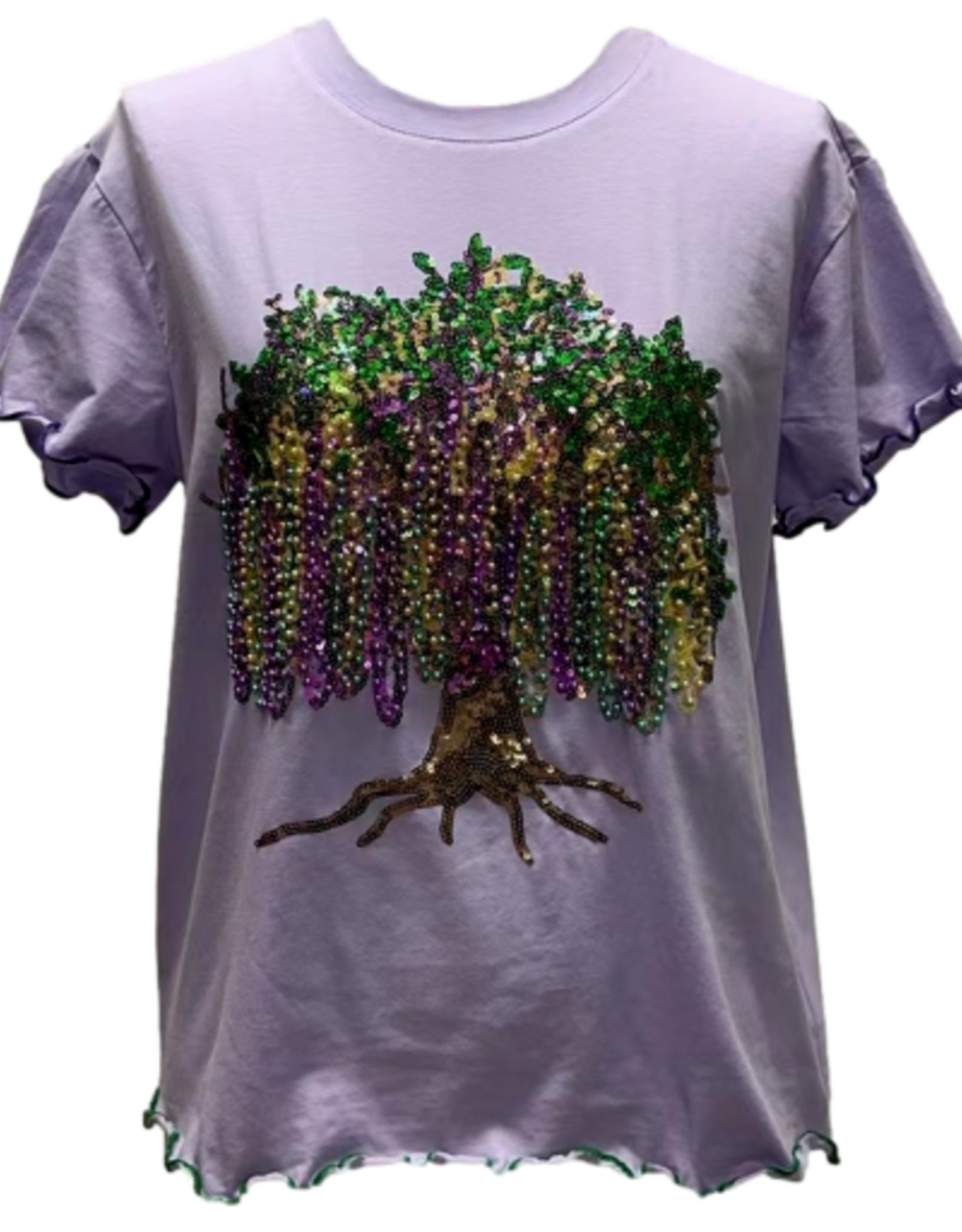 Queen of Sparkles Queen of Sparkles Lavender Frill Edge Beads in Tree Top