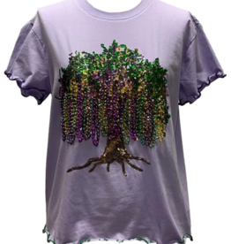 Queen of Sparkles Queen of Sparkles Lavender Frill Edge Beads in Tree Top