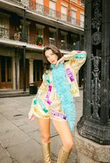 Queen of Sparkles Queen of Sparkle Gold Stripe Nola Street Signs Top