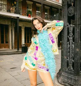 Queen of Sparkles Queen of Sparkle Gold Stripe Nola Street Signs Top