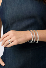 Julie Vos Julie Vos Silver Portofino Stacking Bangle M
