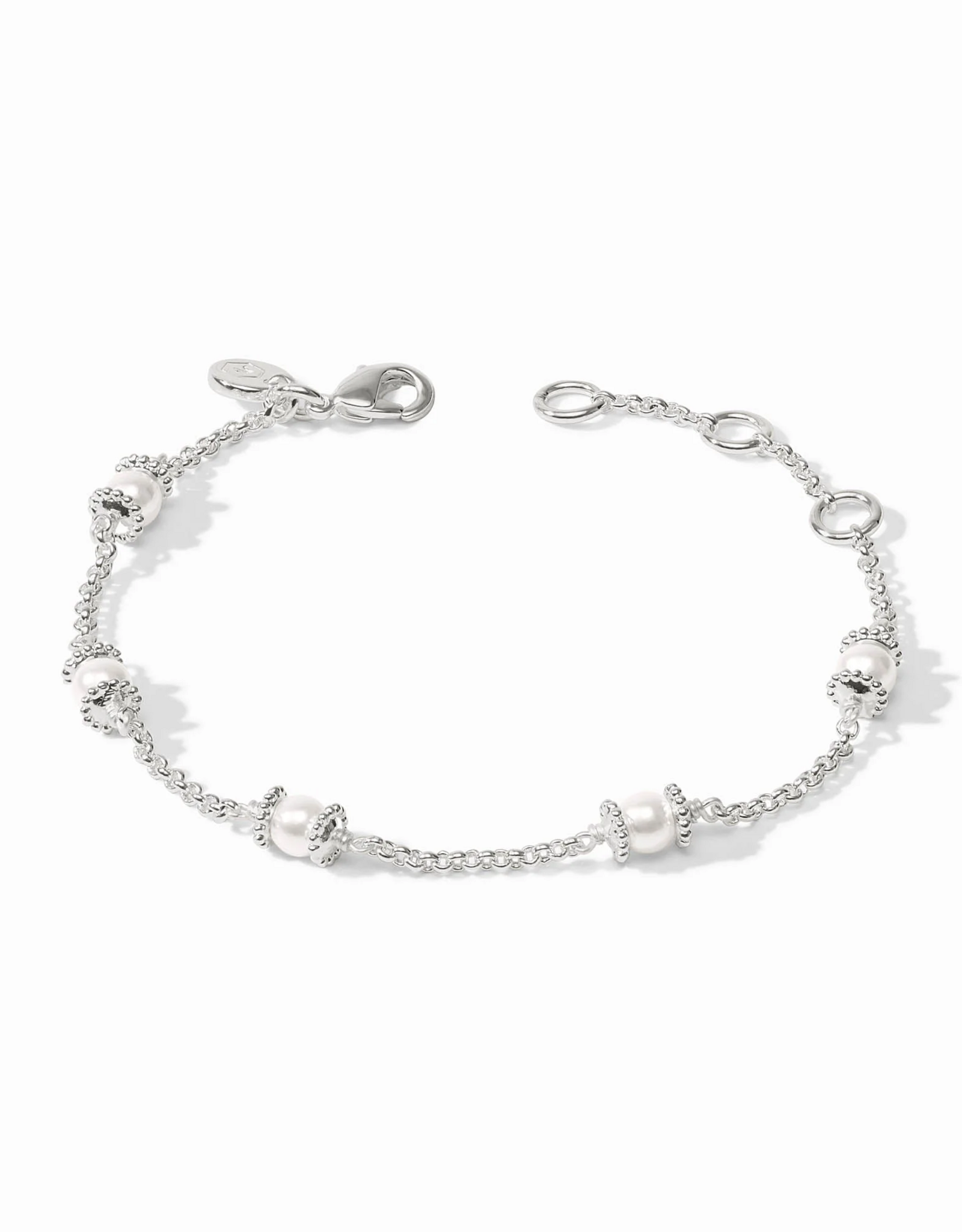 Julie Vos Julie Vos Silver Hydra Delicate Bracelet Pearl