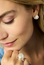 Julie Vos Julie Vos Penelope Stud ER Silver Pearl