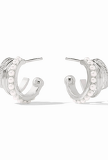 Julie Vos Julie Vos Hydra Triple Hoop Silver Pearl