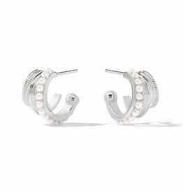 Julie Vos Julie Vos Hydra Triple Hoop Silver Pearl