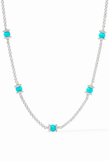 Julie Vos Julie Vos Hydra Delicate Station Necklace Silver Turquoise