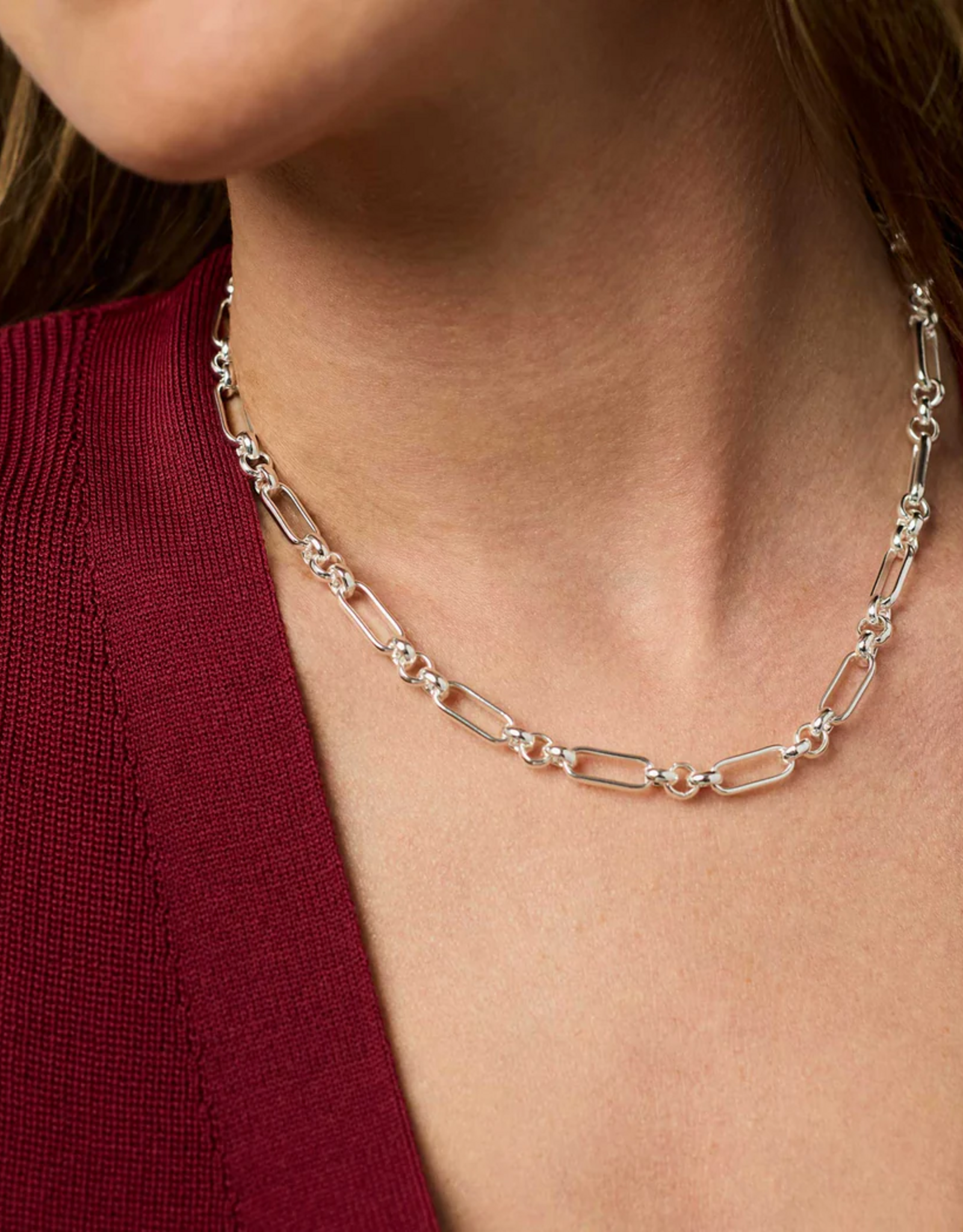 Julie Vos Julie Vos Colette Link Necklace Silver