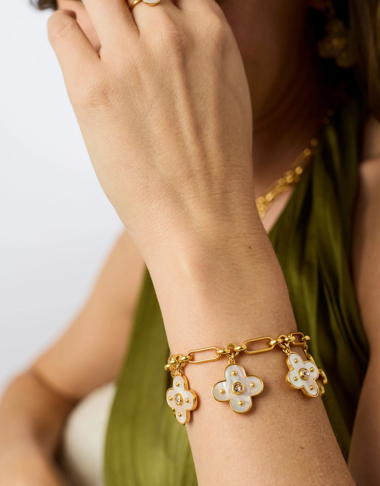 Julie Vos Julie Vos Colette Charm Bracelet Champagne