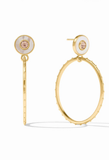 Julie Vos Julie Vos Colette Circle Earring Champagne